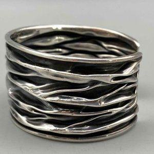 OOAK Gorgeous Sterling Silver Cuff Bracelet